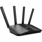 Asus RT-BE82U Wi-Fi 7 IEEE 802.11be Ethernet Wireless Router -  4 x Network Port - 1 x Broadband Port - USB - 2.5 Gigabit