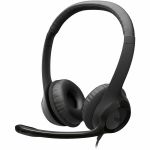 Logitech 981-001575 H390 USB Type C Headset Stereo Wired 32Ohm 20Hz to 20kHz Over-the-head Binaural Supra-aural Black