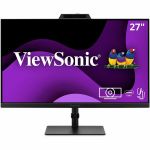 ViewSonic VG2741V 27 Inch 1080p IPS Video Conferencing Monitor with Integrated Windows Hello Certified IR 5MP Webcam  Built-in Microphone  Advanced Ergonomics  USB C  HDMI  and DisplayP