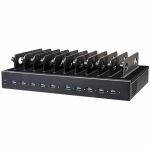 4XEM 10-Port USB-C Desktop Charging Station - 500W Total  45W Fast Charging per Port - 500 W - 4.90 ft Cable - 120 V AC  230 V AC Input - 5 V DC  9 V DC  12 V DC  15 V DC  20 V DC Outpu