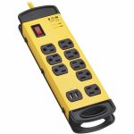 Eaton Tripp Lite Series 8-Outlet Industrial Safety Surge Protector - 2 USB-A Ports  25 ft. Cord  1960 Joules  Metal Housing - Household Electronic  Mobile Device  Industrial  Smartphone