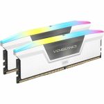 Corsair CMH32GX5M2E6000Z36W VENGEANCE RGB 32GB DDR5 Memory Kit 2x16GB 6000MT/s 36-44-44-96 Std PMIC AMD EXPO 1.4V Black