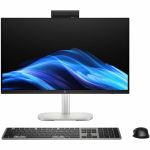 HP EliteStudio 8 AiO G1i All-in-One Computer - Intel Core Ultra 7 265 - vPro Technology - 32 GB - 1 TB SSD - 23.8in Full HD Touchscreen - Desktop - Pike Silver - Intel Q870 Chip - 1920
