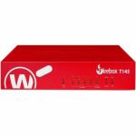 WatchGuard Firebox T145 Network Security/Firewall Appliance - Policy Management - 5 Port - 2.5 Gigabit Ethernet  Gigabit Ethernet - 3.90 Gbit/s Firewall Throughput - TLS - 5 x RJ-45 - 1