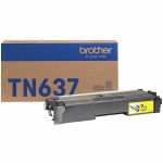 Brother TN637Y Original Ultra High Yield Laser Toner Cartridge - Yellow Pack - 10000 pages
