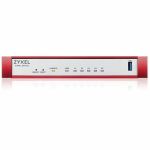 ZYXEL USG FLEX 50H Network Security/Firewall Appliance - Intrusion Prevention - 5 Port - Gigabit Ethernet - 1.95 Gbit/s Firewall Throughput - SSL  DES  3DES  AES (256-bit)  MD5  SHA-1
