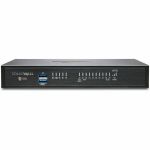 SonicWall TZ570 Network Security/Firewall Appliance - Intrusion Prevention - 8 Port - 5 Gigabit Ethernet  Gigabit Ethernet - 4 Gbit/s Firewall Throughput - DES  3DES  MD5  SHA-1  AES (1