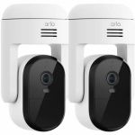 Arlo Essential 3 Megapixel Outdoor 2K Network Camera - Color - 2 - Infrared/Color Night Vision - 2304 x 1296 - Wi-Fi - Wall Mount  Ceiling Mount - Alexa  Google Home  SmartThings  IFTTT