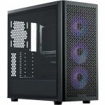 Cooler Master Effortless Efficiency Elite 502 - Mid-tower - Black - Steel  Tempered Glass  Mesh - 4 x Bay - 3 x 120mm Fan(s) Installed - ITX  Micro ATX  ATX  EATX Motherboard Supported
