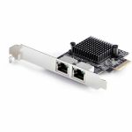 StarTech.com 2-Port 5G Gigabit PCIe Network Adapter Card  5G/2.5G/1G/100M/10M  PCI Express NIC  Realtek RTL8126  Windows & Linux  TAA - TAA-Compliant Gigabit Network Card with Realtek R