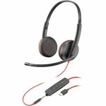 HPE Ingram Micro Sourcing Blackwire C3225 Headset - Stereo - USB Type A  Mini-phone (3.5mm) - Wired - 20 Hz to 20 kHz - Over-the-head - Binaural - Supra-aural - Noise Cancelling Microph