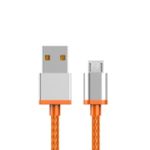 Micro USB Aluminum Cable 6.5'(2M) Orange