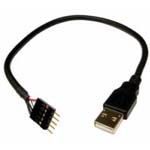 USB 2.0 A to IDC 5 Adapter 12in