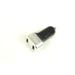 iFans 2 USB Car Charger 1*2.4A + QC 3.0 ChargeSilver w/ Black