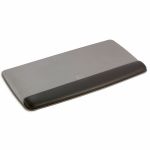 3M Gel Wristrest Platform for Keyboard - 1in Height x 19.58in Width x 10.62in Depth - Black - Gel  Leatherette - 1 Each