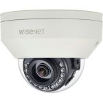 Wisenet HCV-7010R 4 Megapixel Outdoor HD Surveillance Camera - Color  Monochrome - Dome - Ivory - 65.62 ft - 2560 x 1440 - 2.80 mm Fixed Lens - CMOS - Board-in Type  Hanging Mount  Wall