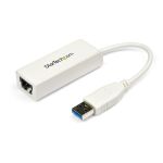 StarTech.com USB to Ethernet Adapter  USB 3.0 to 10/100/1000 Gigabit Ethernet LAN Adapter  USB to RJ45 Adapter  TAA Compliant - USB 3.0 network adapter adds an Ethernet port to your lap