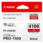 Canon Lucia PRO II PFI-4100 Original Inkjet Ink Cartridge - Red - 1 / Pack - 80 mL