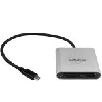 StarTech.com USB 3.0 Flash Memory Multi-Card Reader / Writer with USB-C - SD microSD and CompactFlash Card Reader w/ Integrated USB-C Cable - Transfer photos/videos to/from memory cards
