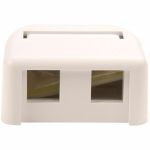 Ortronics TechChoice Mounting Box for Keystone Module  Cable Raceway - White