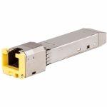 Aruba Networking 1G SFP RJ45 100m Cat5e Transceiver - For Data Networking  Optical Network - 1 x RJ-45 1000Base-T Network - Twisted PairGigabit Ethernet - 1000Base-T - 1 Gbit/s - 0.10 k