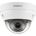 Wisenet QNV-8080R 5 Megapixel HD Network Camera - Dome - White - 98.43 ft Infrared Night Vision - MJPEG  H.264  H.265 - 2592 x 1944 - 3.20 mm- 10 mm Zoom Lens - 3.1x Optical - 30 fps -