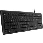 Macally Black 104 Key Full Size USB Keyboard for Mac - Cable Connectivity - USB Interface - 104 Key(s) - Computer - Windows  Mac OS - Black
