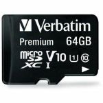 64GB Premium microSDXC Memory Card with Adapter  UHS-I V10 U1 Class 10 - 64GB