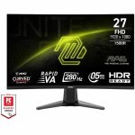 MSI MAG 276CXF 27 inch Curved display monitor 280Hz - 27in Viewable - Rapid Vertical Alignment (VA) - LED Backlight - 1920 x 1080 - 16.7 Million Colors - Adaptive Sync - 300 Nit - 0.50