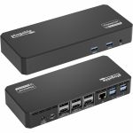 Plugable 12-in-1 USB C Triple Monitor Docking Station  Triple 4K Displays with 3X HDMI or 3X DisplayPort - Compatible with Mac  Windows  Thunderbolt  USB4  USB-C (100W PD  6X USB Ports
