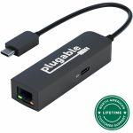 Plugable USB C to Ethernet Adapter 2.5Gb with 100W USB-C PD Charging  2.5 Gigabit Type C USB Ethernet Adapter - for Windows  MacBook  Chrome  iPad  Surface  XPS  Thunderbolt 4  USB4