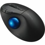 Kensington Pro Fit Ergo TB450 Trackball - Optical - Wireless - Bluetooth - 2.40 GHz - Black - USB 2.0 Type A - 1600 dpi - Trackball  Scroll Wheel - 5 Programmable Button(s) - 1 / Each