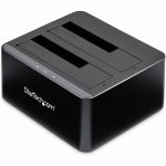 StarTech.com Dual-Bay USB 3.0 to SATA Hard Drive Docking Station  2.5/3.5in SATA I/II/III  SSD/HDD Dock  USB Hard Drive Bays  Top-Loading - Dual-Bay Hard Drive Dock for 2.5in / 3.5in SA