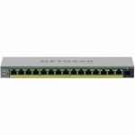 Netgear Business GS116EPP Ethernet Switch - 15 Ports - Manageable - Gigabit Ethernet - 10/100/1000Base-T - 3 Layer Supported - 1 SFP Slots - 10.20 W Power Consumption - 231 W PoE Budget