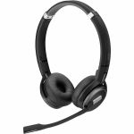 EPOS IMPACT SDW 5063 - US Headset - Stereo - USB - Wireless - DECT - 590.6 ft - 150 Hz to 11 kHz - On-ear - Binaural - Omni-directional  MEMS Technology  Noise Cancelling Microphone - N