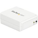 StarTech.com 1 Port USB Wireless N Network Print Server with 10/100 Mbps Ethernet Port - 802.11 b/g/n - Share a standard USB printer with multiple users simultaneously over a wireless n