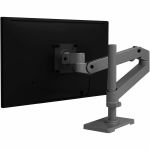 Ergotron Desk Mount for Monitor  LCD Display - Dark Gray - Height Adjustable - 1 Display(s) Supported - 34in Screen Support - 22 lb Load Capacity - 100 x 100  75 x 75 - VESA Mount Compa