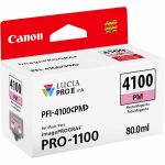 Canon Lucia PRO II PFI-4100 Original Inkjet Ink Cartridge - Photo Magenta - 1 / Pack - 80 mL