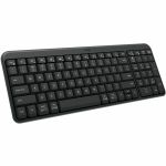 Logitech K250 Bluetooth Keyboard with Numpad  Easy Connectivity  Compact Wireless Keyboard made with Recycled Plastic  Spill-Resistant  comfortable Keys (Graphite) - Wireless Connectivi