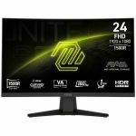 MSI MAG 244C 24 inch VA FHD Display 180Hz FreeSync Curved Gaming Monitor - 1500R Curve - VA Panel - 180Hz - 1ms - HDR Ready - Eye Care - Adaptive Sync - AI Vision - Less Blue Light