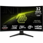 MSI MAG 325CQF 31.5 inch VA QHD Display 180Hz FreeSync Curved Gaming Monitor - 1000R Curve - Rapid VA - 180Hz - .5ms - HDR Ready - Eye Care - Adpative Sync - AI Vision - Less Blue Light