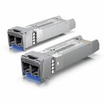 Ubiquiti 10G Single-Mode Optical Module - For Data Networking  Optical Network - 2 x LC/UPC 10GBase-X Duplex Network - Optical Fiber - 1310 nm Wavelength - Single-mode - 10 Gigabit Ethe
