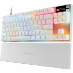 SteelSeries Apex Pro TKL Gen 3 Gaming Keyboard - Cable Connectivity - USB Type C Interface - RGB LED - Media Control Hot Key(s) - Mac OS X 10.13 High Sierra  Windows 8.1 - English (US)