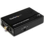 StarTech.com Composite and S-Video to VGA Video Scan Converter - Convert and Scale a Composite or S-Video Signal to Work with a VGA Display - video converter - composite to vga - s-vide