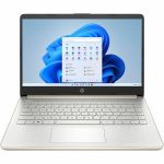 HP 14-d3000 14-dq3230nr 14in Touchscreen Notebook - HD - Intel Celeron N4500 - 4 GB - Pale Gold  Natural Silver - Intel Chip - 1366 x 768 - Windows 11 Home in S mode - Intel UHD Graphic