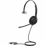 Yealink USB Wired Headset - Microsoft Teams Certification - Mono - USB Type A  USB Type C - Wired - 32 Ohm - 20 Hz to 20 kHz - Over-the-head - Monaural - Supra-aural - 4.92 ft Cable - N