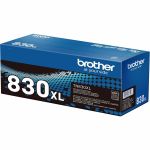 Brother Genuine TN830XL High Yield Black Toner Cartridge - Laser - Black - High Yield - 3000 Pages - 1 Each