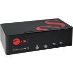 SIIG 2-Port DVI Dual-Link Smart Console Switch with USB 3.0 Multi-Media - Dual Link DVI USB KVM Switch with USB 3.0 Hub & Audio - 2 Port Dual Link DVI KVM Switch with Audio/ Hotkey / Ma