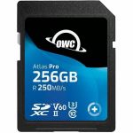 OWC 256GB Atlas Pro SDXC UHS-II V60 Memory Card - 250 MB/s Read - 130 MB/s Write - Minimum 60MB/s Sustained Write - Ideal For General Photo/Video Capture - High-resolution RAW Photograp