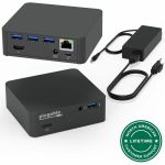 Plugable USB C Dock with 85W Charging Compatible with Thunderbolt 3 and USB-C MacBooks and Select Windows Laptops - (HDMI up to 4K@30Hz  Ethernet  4X USB 3.0 Ports  USB-C PD  includes V